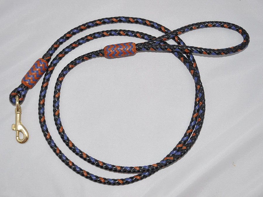  8 strands - black, blue and hazel 